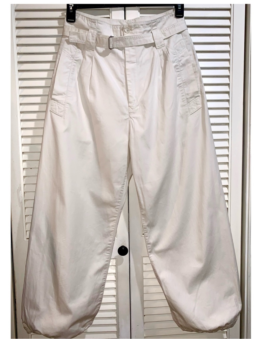 Lemaire for Uniqlo U twill balloon leg pant cream women’s 6